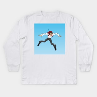 Secret Agent skydive sky Kids Long Sleeve T-Shirt